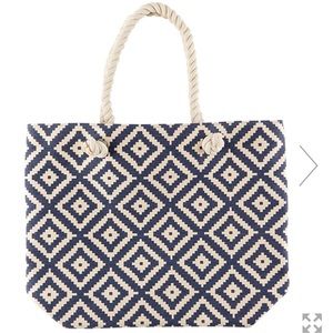 NEW! Summer & Rose Navy Diamond Tote